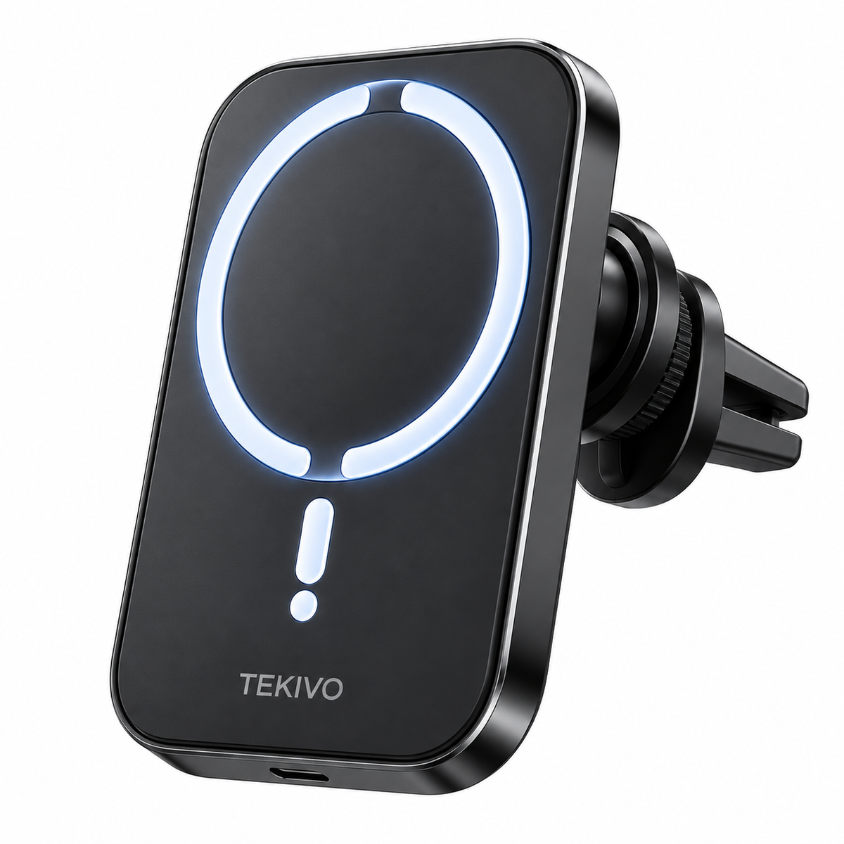 Supporto Auto Magnetico con Ricarica Wireless Qi 15W – Caricatore Rapido da Auto TEKIVO
