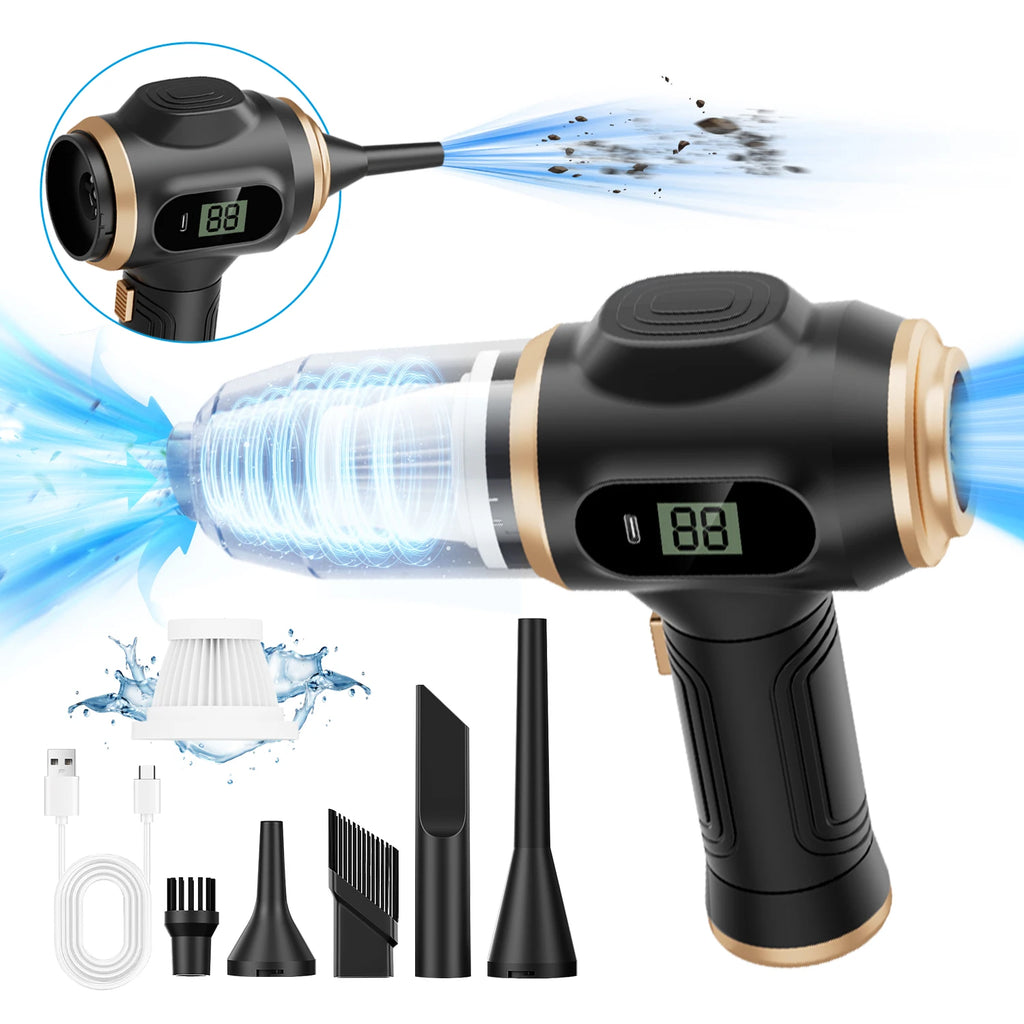 Aspirapolvere Wireless Portatile per Auto e Casa Potente e Compatto